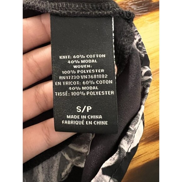 Prabal Gurung For Target Womens Black Floral Sleeveless Tank Top Size Small City - Picture 7 of 8